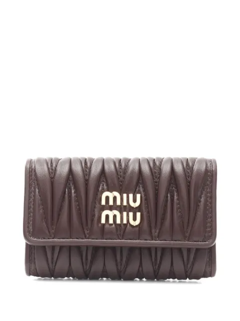 Miu Miu Pre-Owned 2020 matelassé leather key case