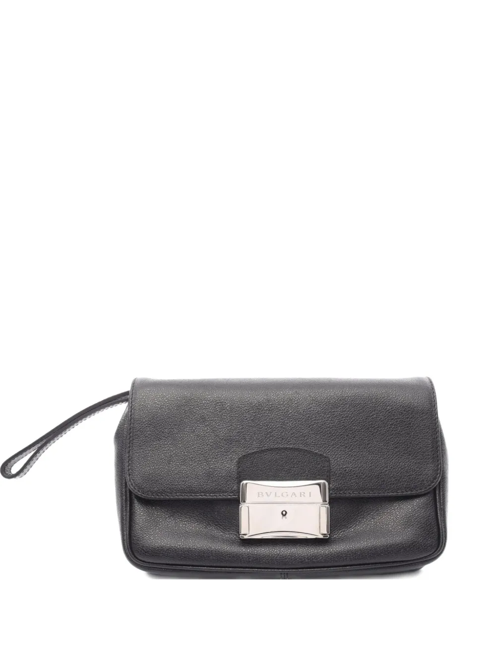 Bvlgari Pre-Owned 2000 leather clutch bag | Black | Image 1
