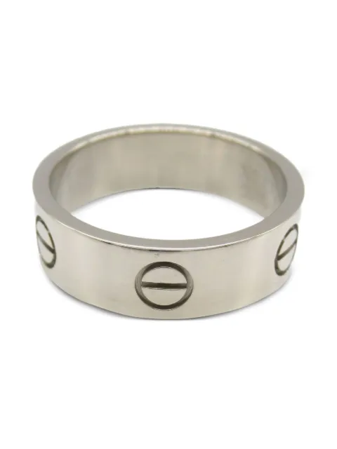 Cartier 18K white gold screw ring