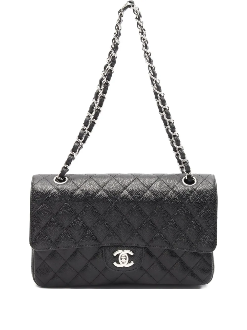 CHANEL Pre-Owned 2012 ダブル フラップ ショルダーバッグ - ブラック CHANEL Pre-Owned 2012 ダブル フラップ ショルダーバッグ - ブラック