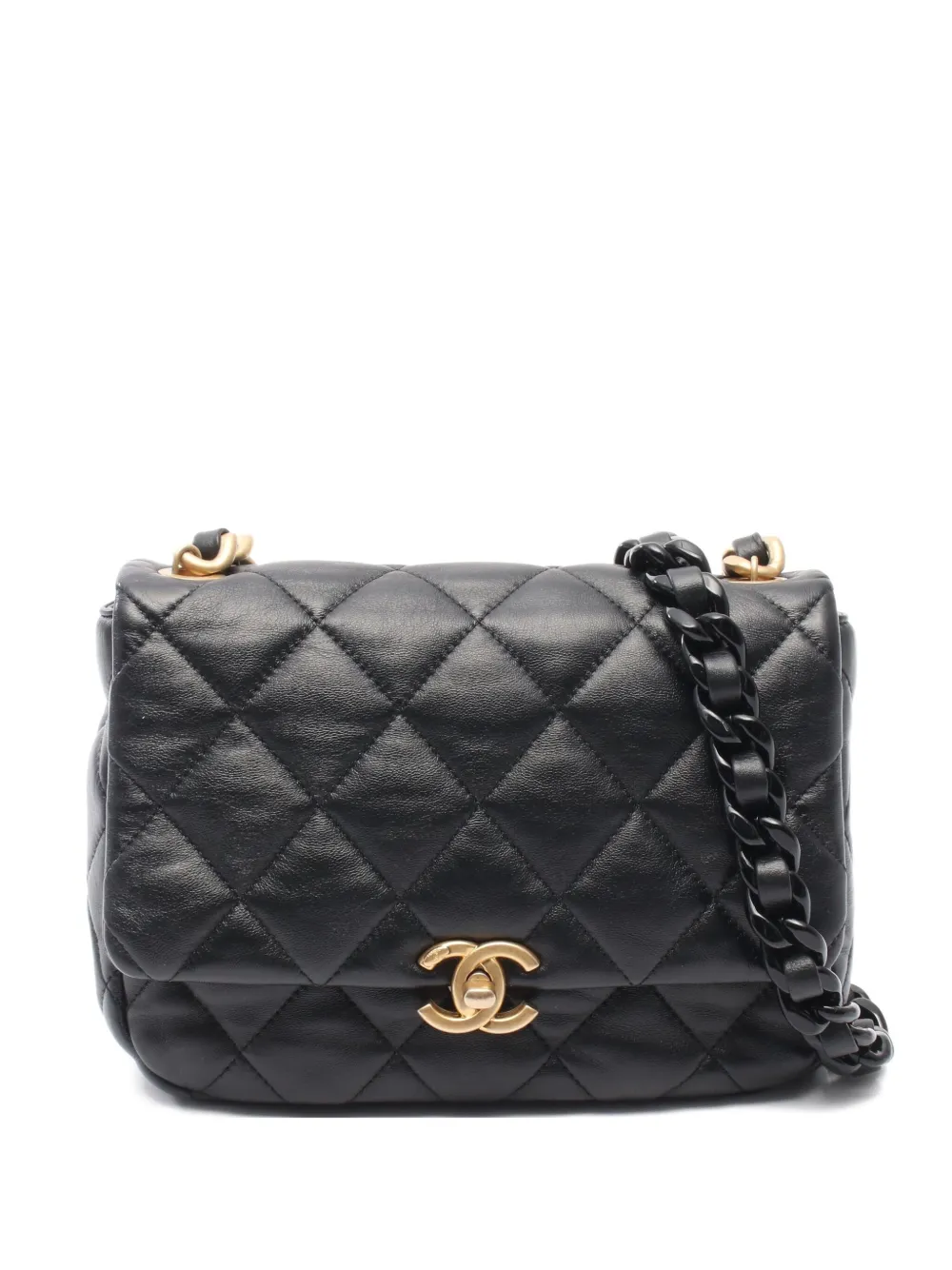 CHANEL Pre-Owned 2021 キルティング ショルダーバッグ - ブラック CHANEL Pre-Owned 2021 キルティング ショルダーバッグ - ブラック