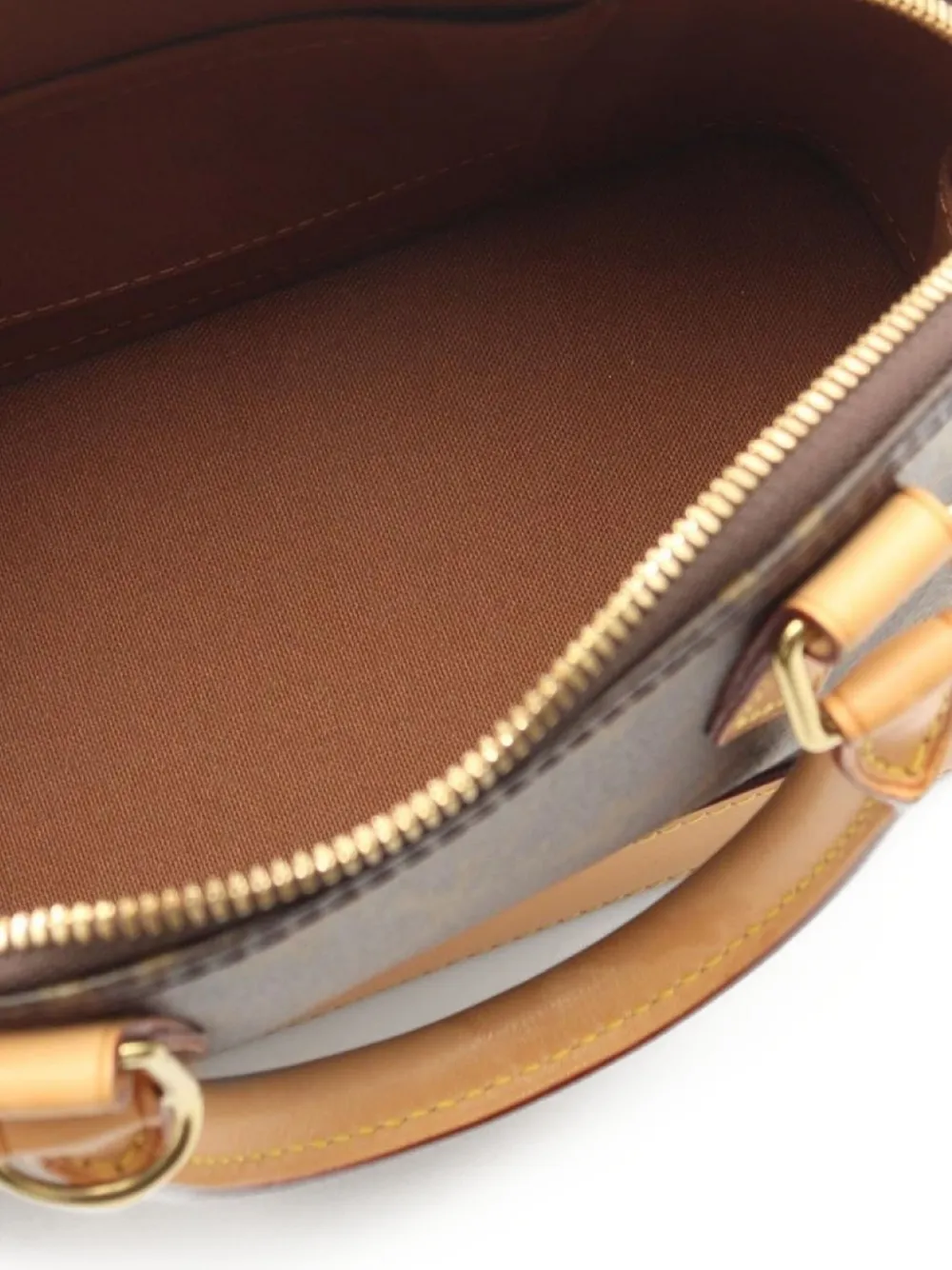 Pre-owned Louis Vuitton 2013 Alma Bb Tote Bag In Brown