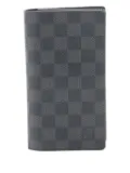 Louis Vuitton Pre-Owned 2012 Columbus Damier Graphite bi-fold wallet - Black