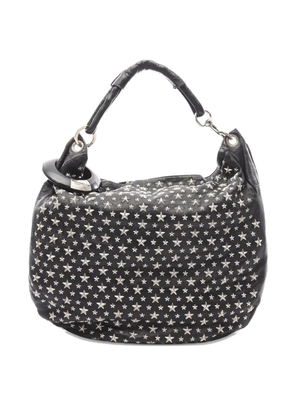 2000s star-stud leather shoulder bag