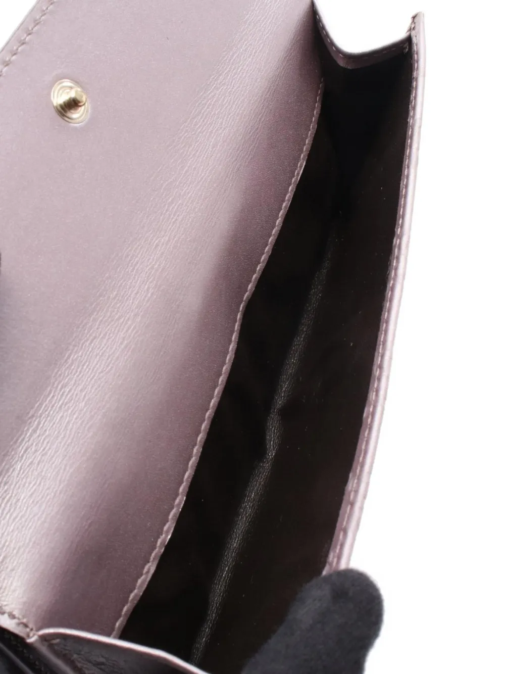 Pre-owned Gucci 2010 Ssima Heart Wallet In Purple