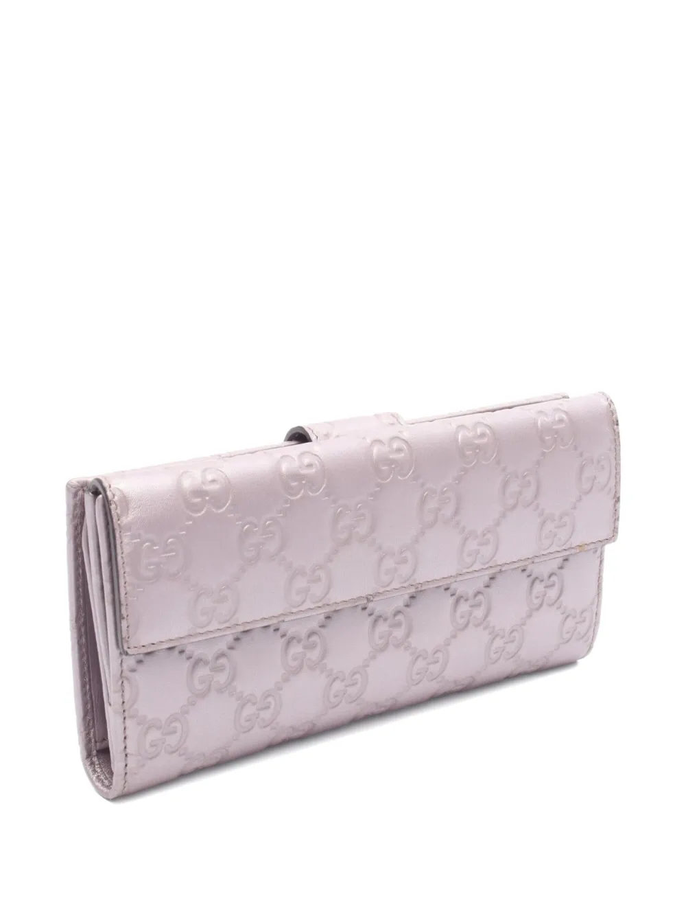 Pre-owned Gucci 2010 Ssima Heart Wallet In Purple