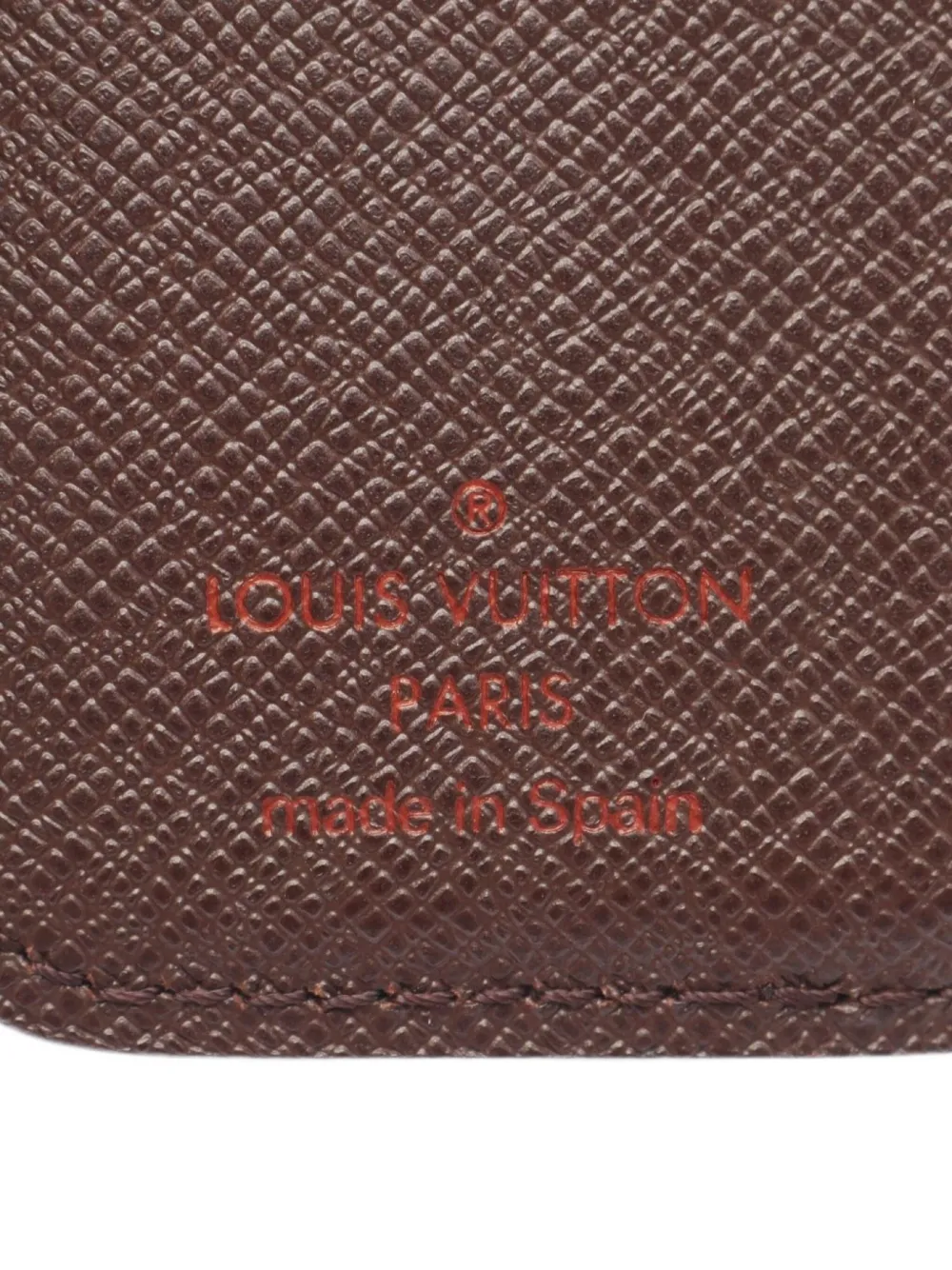 Pre-owned Louis Vuitton 2006 Damier Ebène Bi-fold Wallet In Brown