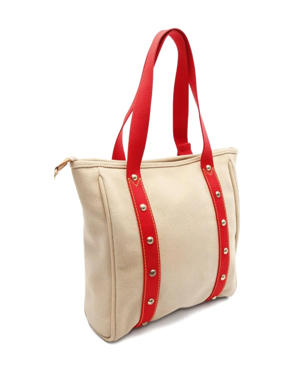 Pre-owned Louis Vuitton 2005 Hippopotamus Mm Tote Bag In Neutral
