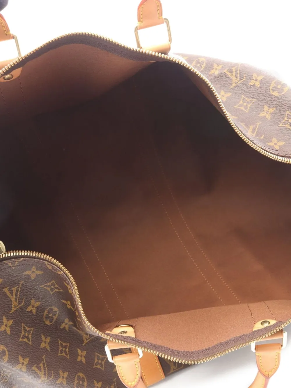 Pre-owned Louis Vuitton 2000 Keepall 50 Monogram Boston Bag In Brown