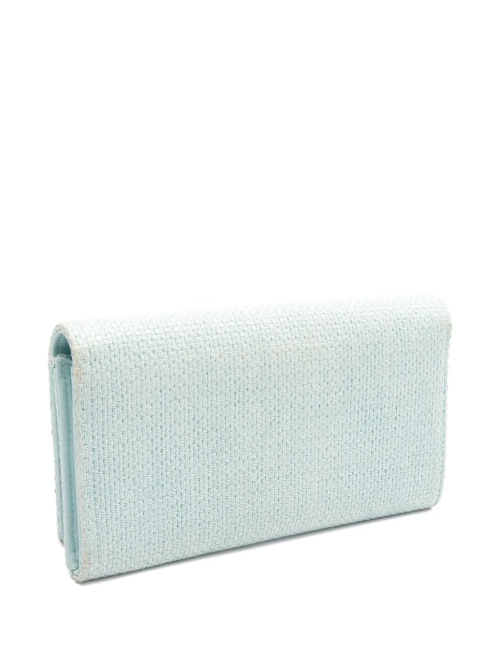 Pre-owned Chanel 2016-2017 Deauville Bi-fold Wallet In Blue