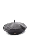 Christian Dior Pre-Owned 2010 logo-lettering beret - Black