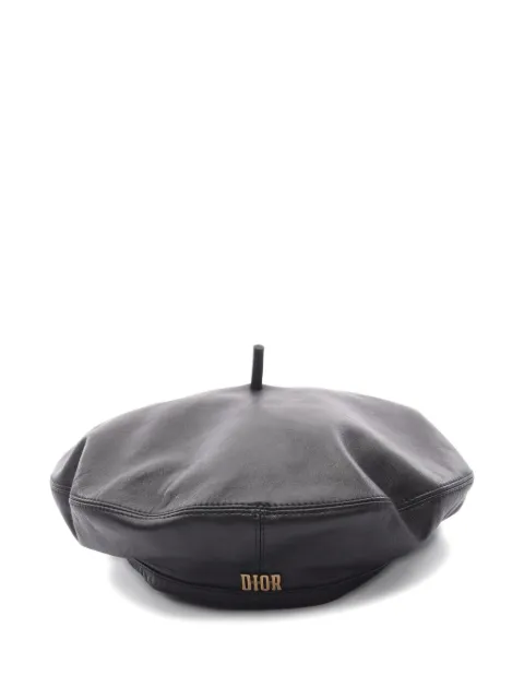 Christian Dior Pre-Owned 2010 logo-lettering beret