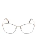 Miu Miu Pre-Owned 2010s geometric-frame glasses - Gold