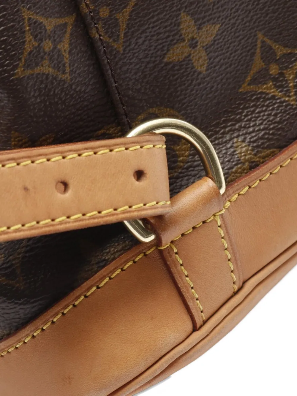 Pre-owned Louis Vuitton 2000 Montsouris Mm Backpack In Brown
