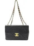 CHANEL Pre-Owned 1991 Deca Matlassé lambskin shoulder bag - Black
