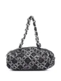 CHANEL Pre-Owned 2005-2006 chain-print shoulder bag - Black