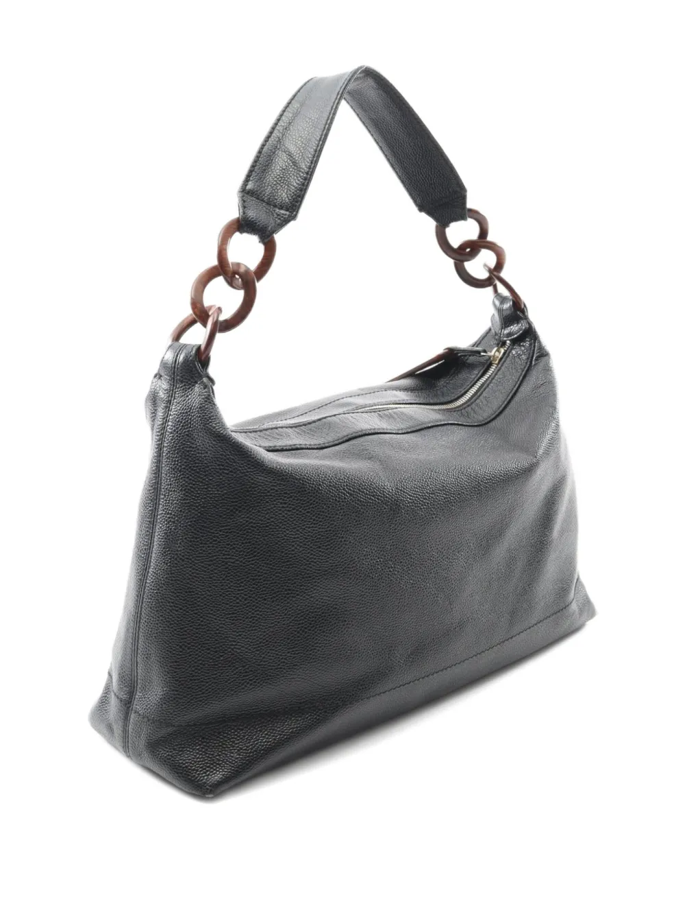 CHANEL Pre-Owned 2002-2003 Coco-mark caviar-leather shoulder bag | Pre-Owned | Image 2
