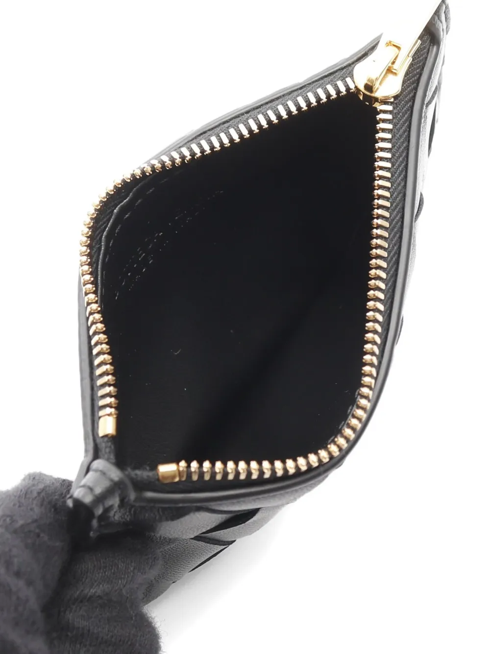 Pre-owned Bottega Veneta 2020 Intrecciato Wallet In Black