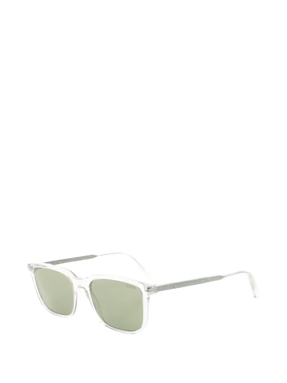 Pre-owned Dior 20s Square-frame Sunglasses In White