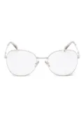 Miu Miu Pre-Owned 2010s round-frame glasses - Grey
