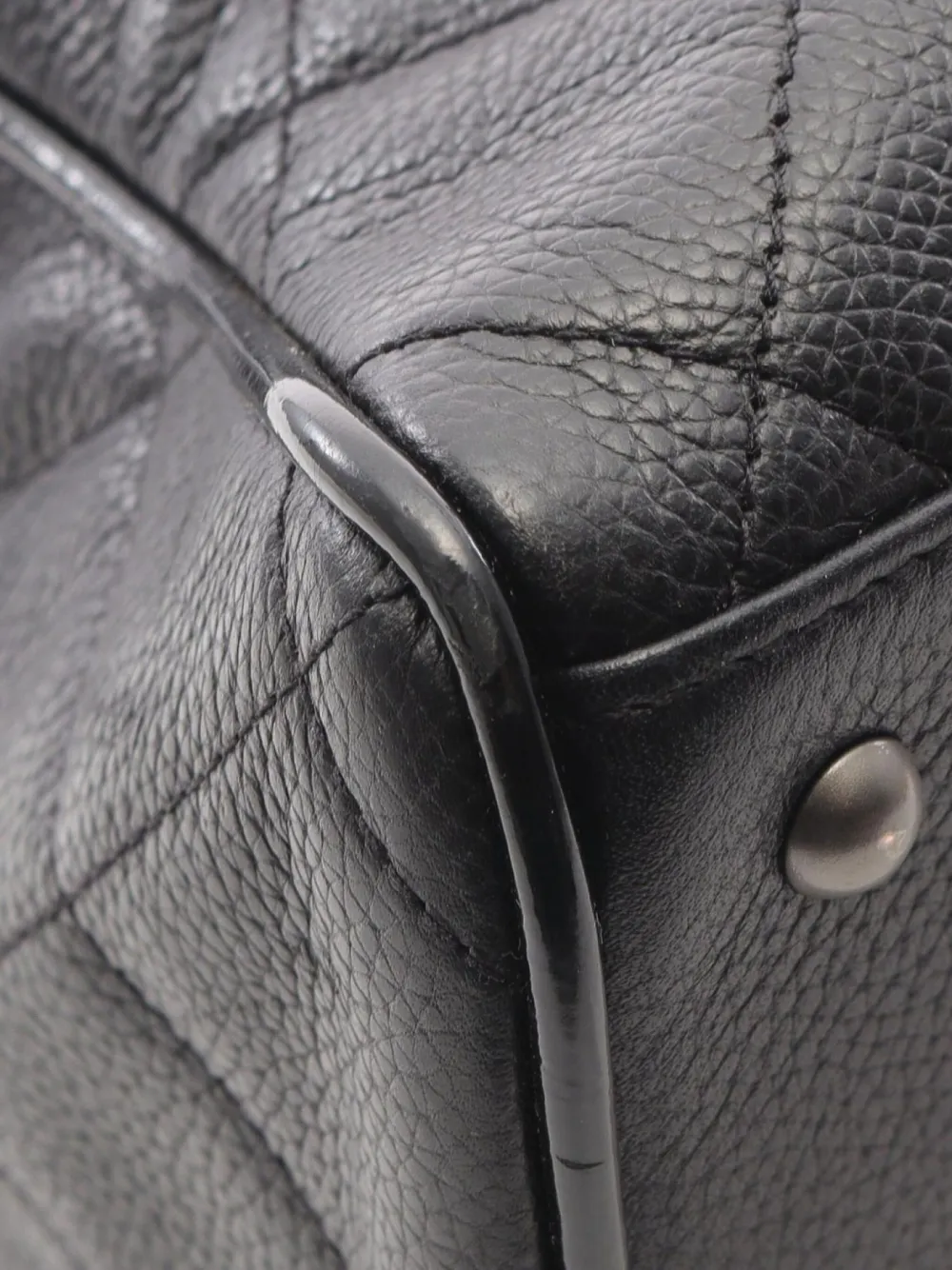Pre-owned Chanel 2000-2002 Mini Matelassé Handbag In Black
