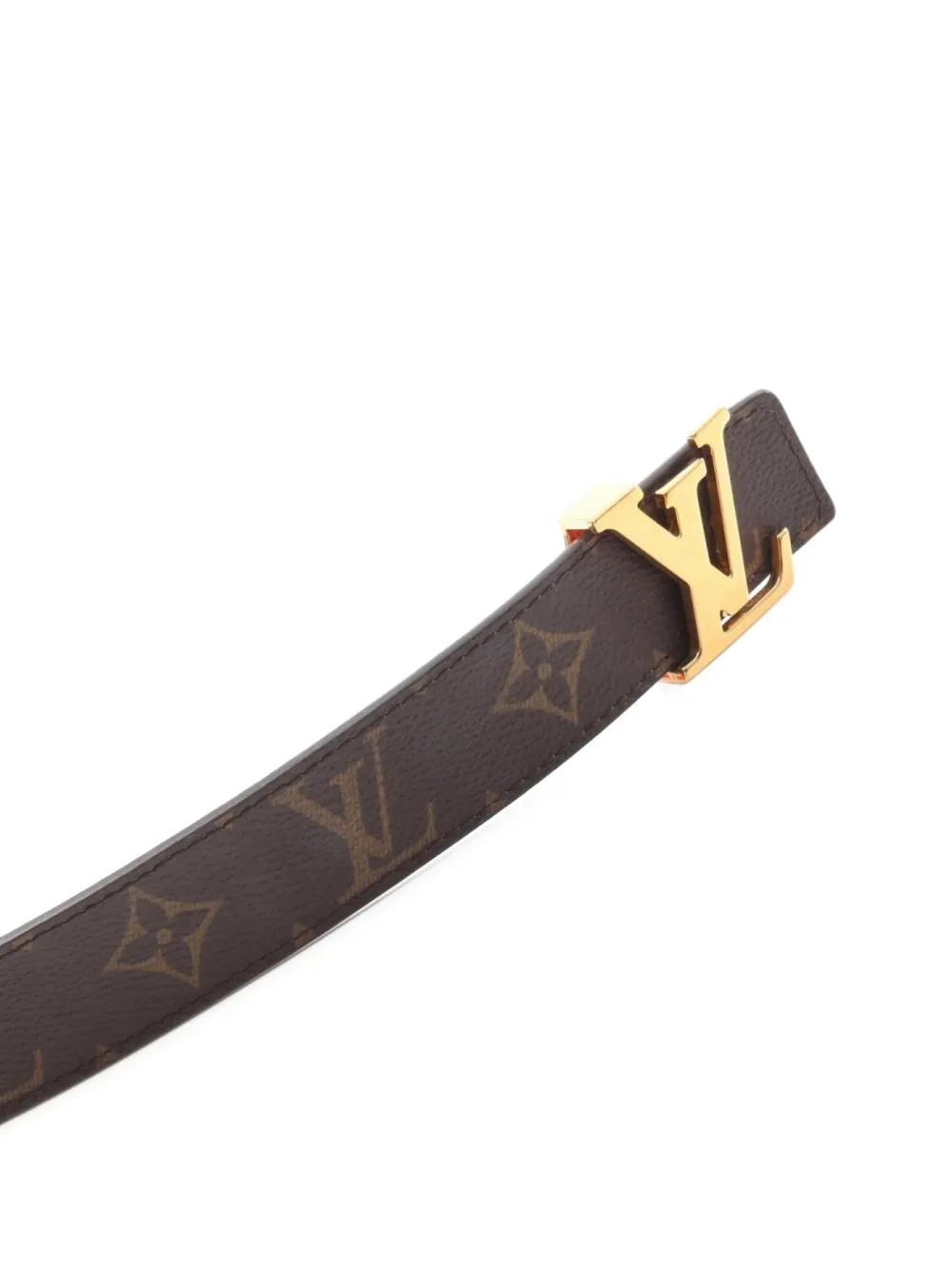 Pre-owned Louis Vuitton 2021 Monogram-pattern Belt In Brown