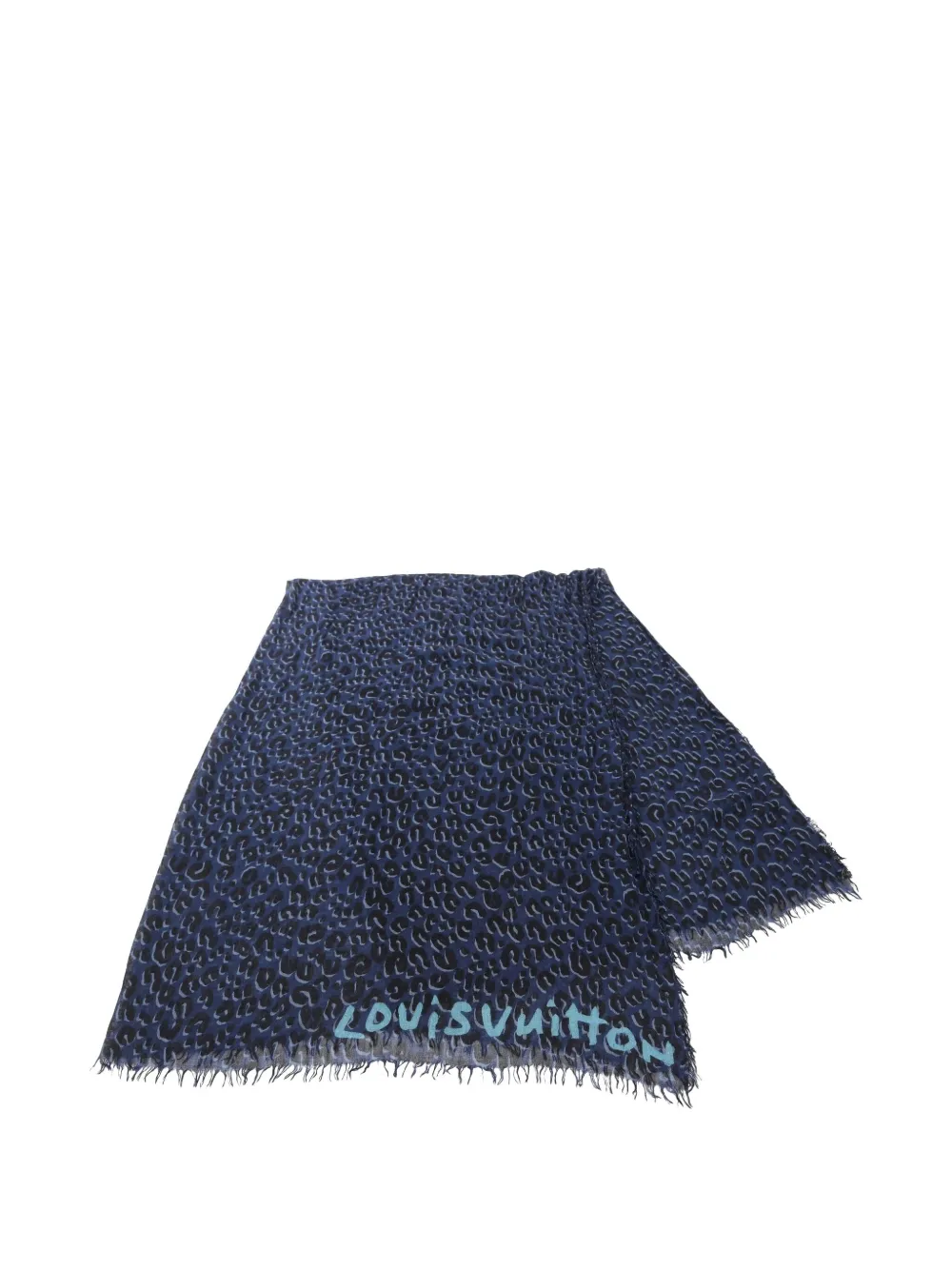 2010s leopard cashmere shawl