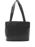 CHANEL Pre-Owned 2000-2002 medium interlocking-CC leather tote bag - Black