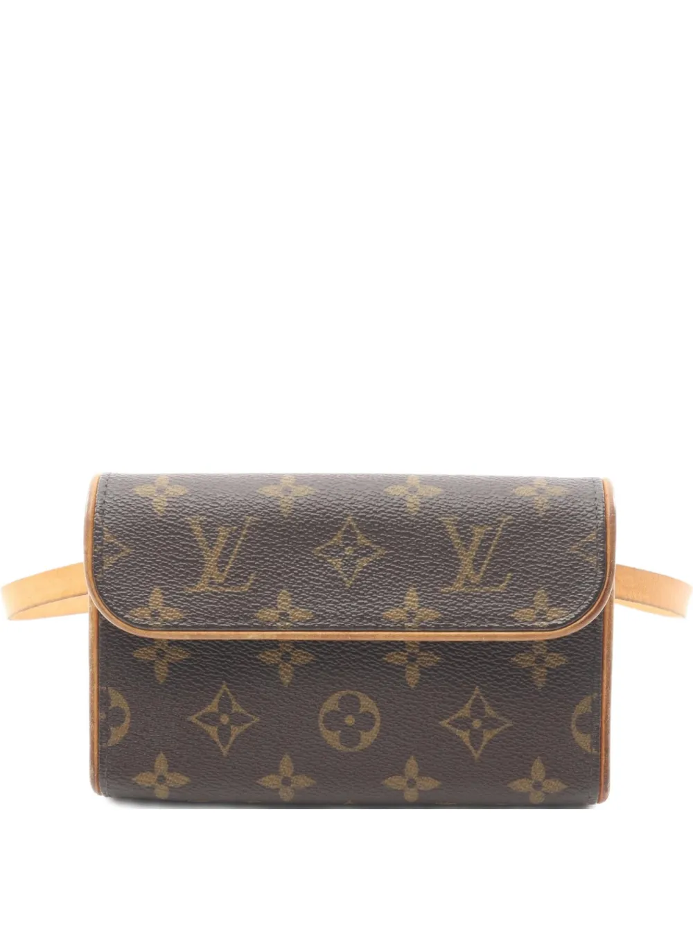 Pre-owned Louis Vuitton 2005 Pochette Florentine Belt Bag In Brown