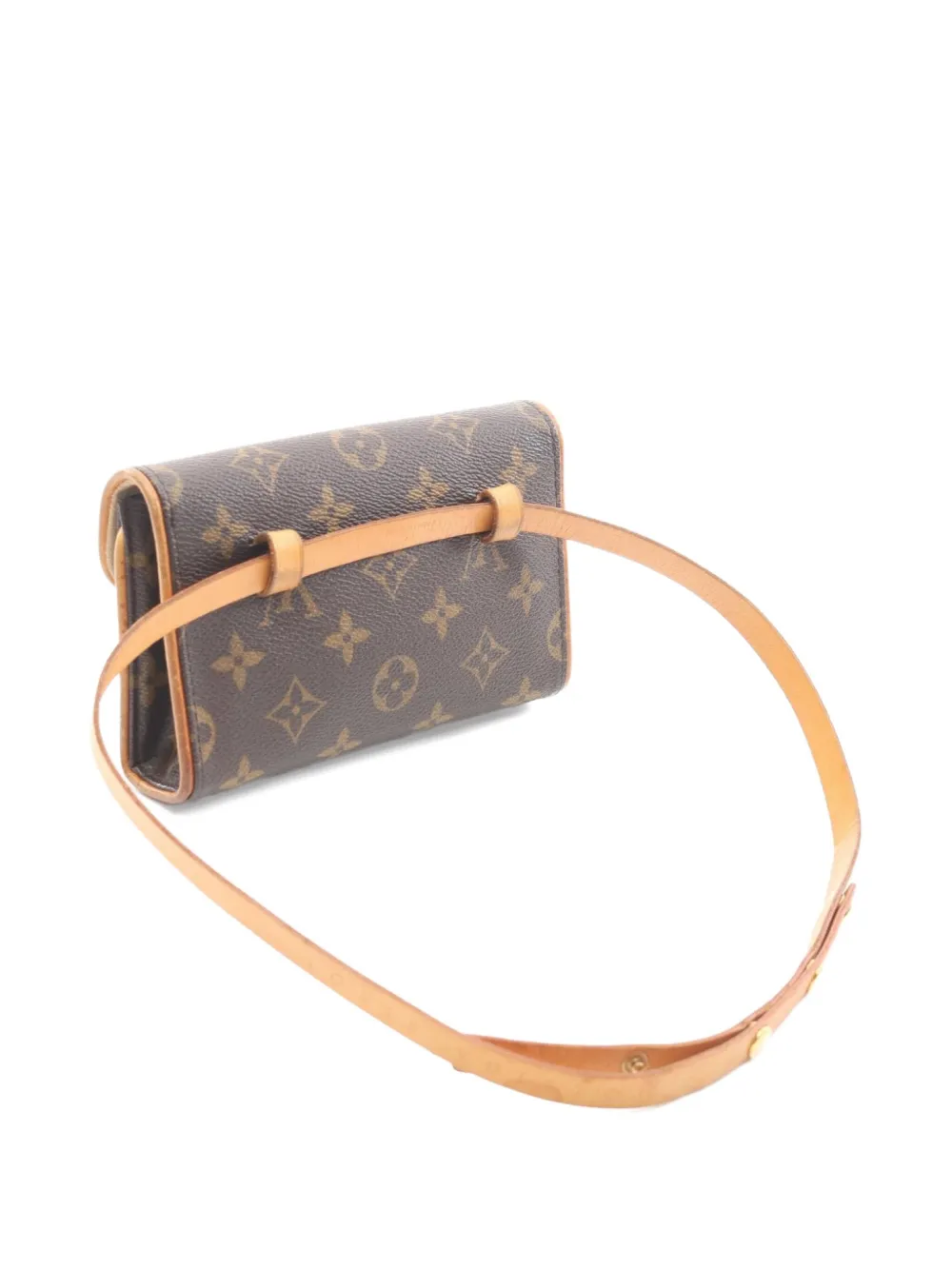 Pre-owned Louis Vuitton 2005 Pochette Florentine Belt Bag In Brown