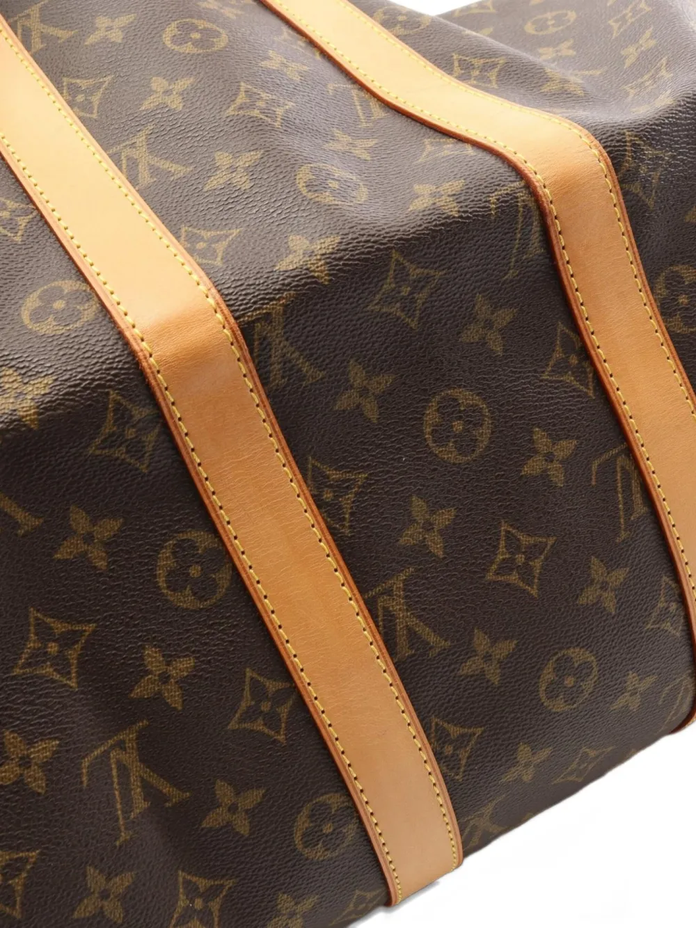 Pre-owned Louis Vuitton 2002 Keepall 45 Monogram Boston Bag In Brown