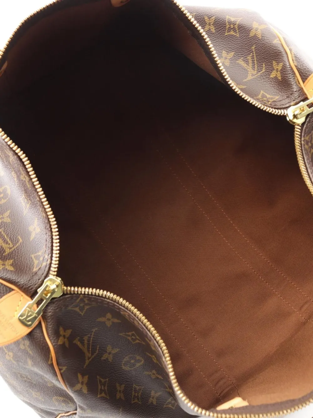 Pre-owned Louis Vuitton 2002 Keepall 45 Monogram Boston Bag In Brown