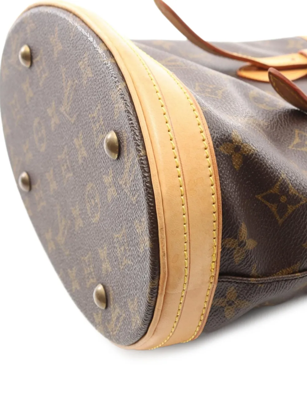 Pre-owned Louis Vuitton 2001 Bucket Pm Handbag In Brown