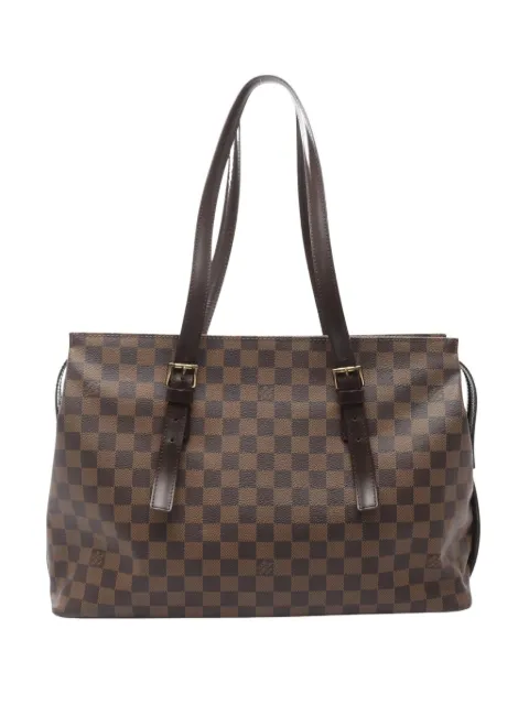 Louis Vuitton Pre-Owned 2007 Chelsea Damier Ebène zip-fastening tote bag