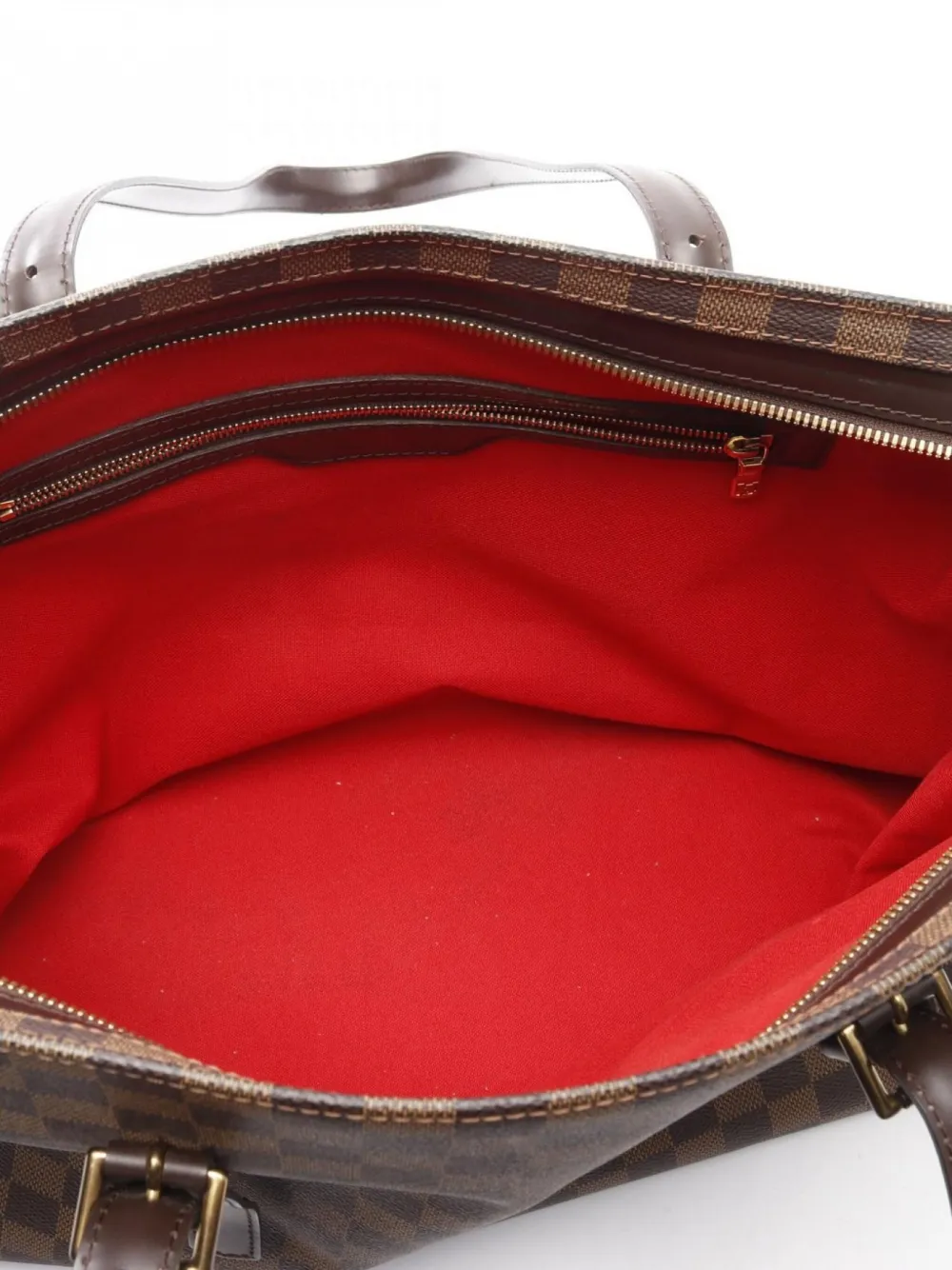 Pre-owned Louis Vuitton 2007 Chelsea Damier Ebène Zip-fastening Tote Bag In Brown