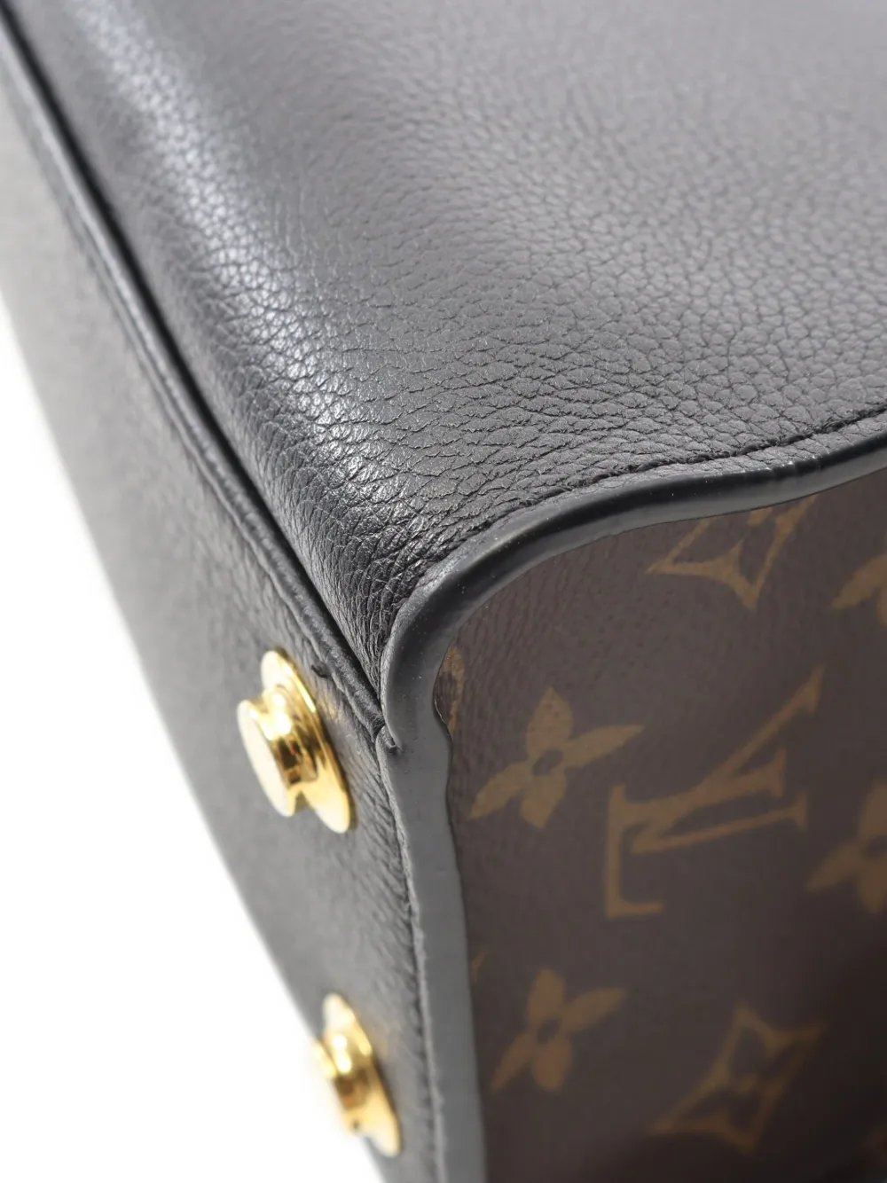 Pre-owned Louis Vuitton 2021 On My Side Pm Tote Bag In Black