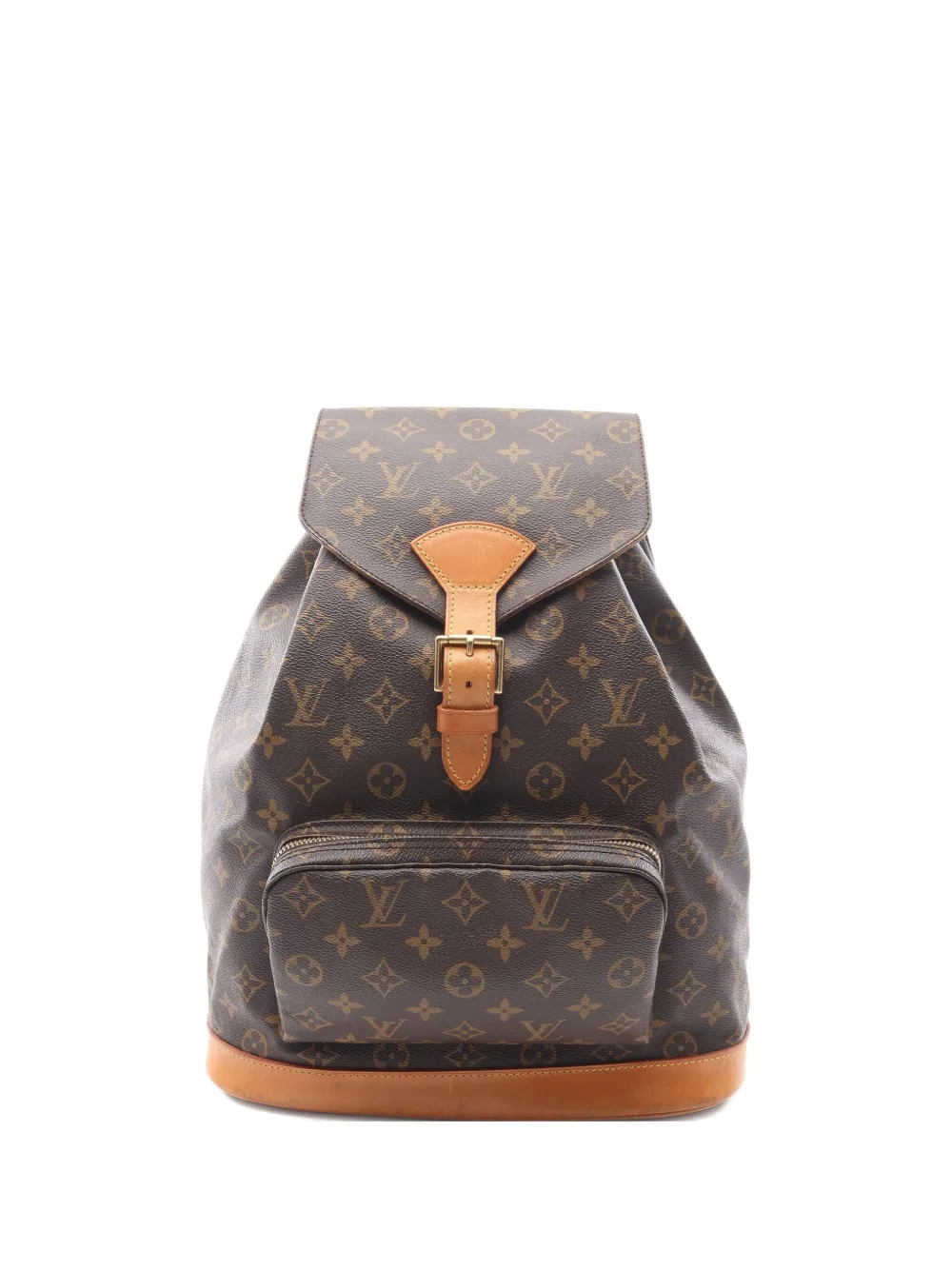 Louis Vuitton Pre-Owned 1996 モノグラム モンスリ GM バックパック - ブラウン Louis Vuitton Pre-Owned 1996 モノグラム モンスリ GM バックパック - ブラウン