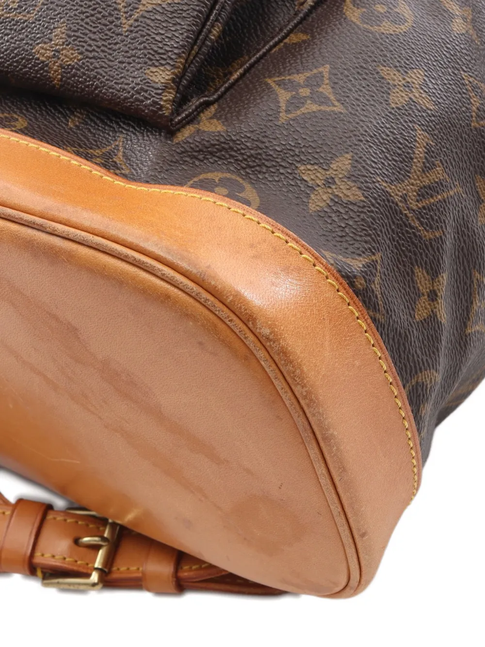 Pre-owned Louis Vuitton 1996 Montsouris Gm Monogram Backpack In Brown