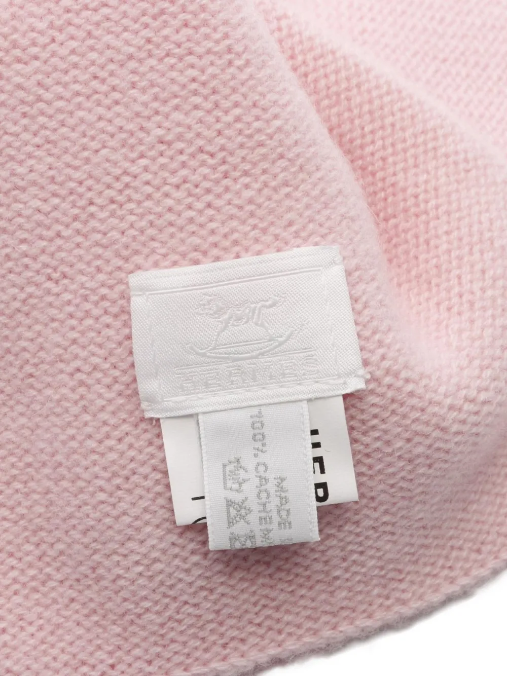Pre-owned Hermes 2020 Baby Line Scarf In Pink