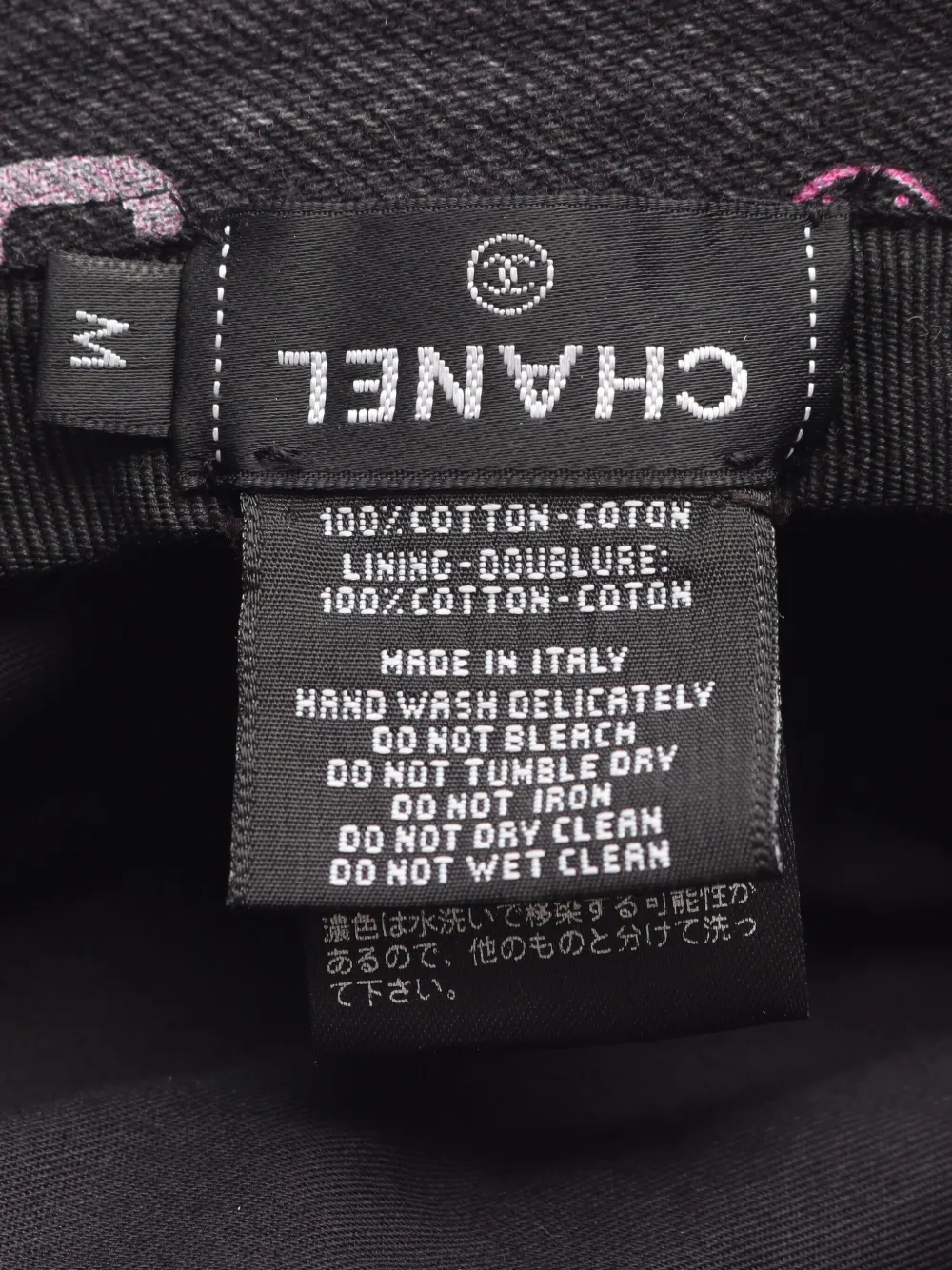 Pre-owned Chanel 1986-1988 Crusher Denim Bucket Hat In Black