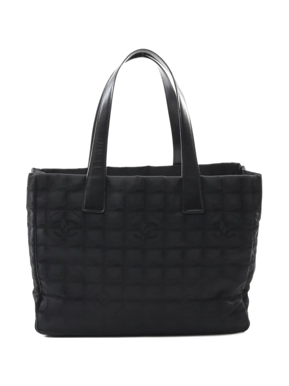 Pre-owned Chanel 2004-2005 Travel Line Mm Handbag In Black