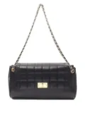CHANEL Pre-Owned 2002-2003 Chocolate Bar W lambskin shoulder bag - Black