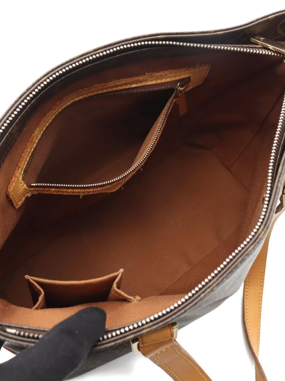 Pre-owned Louis Vuitton 2005 Cabas Piano Tote Bag In Brown