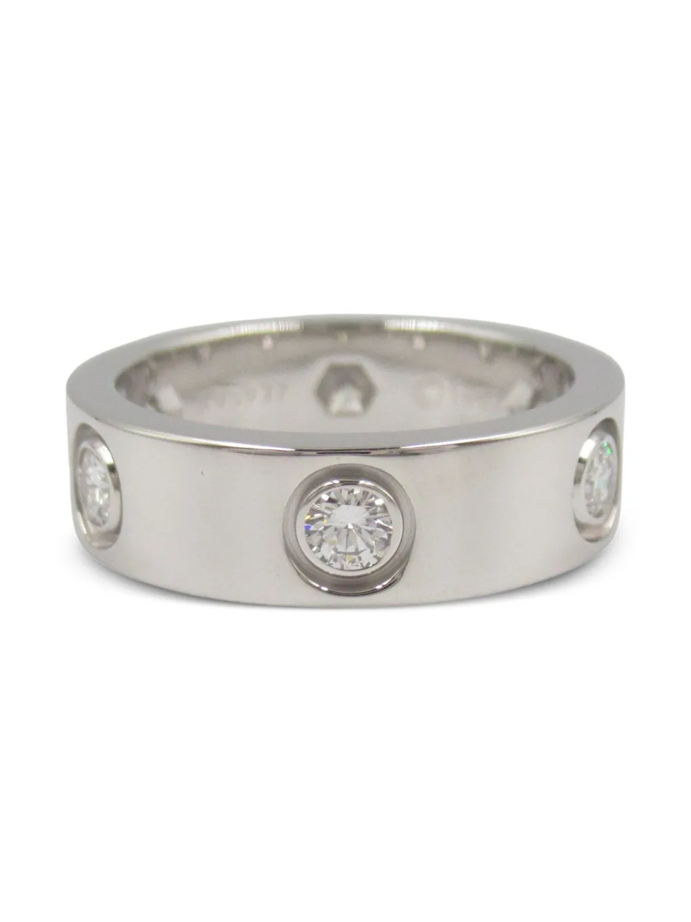 Cartier 2010s 18K white gold Love diamond ring - シルバートーン Cartier 2010s 18K white gold Love diamond ring - シルバートーン