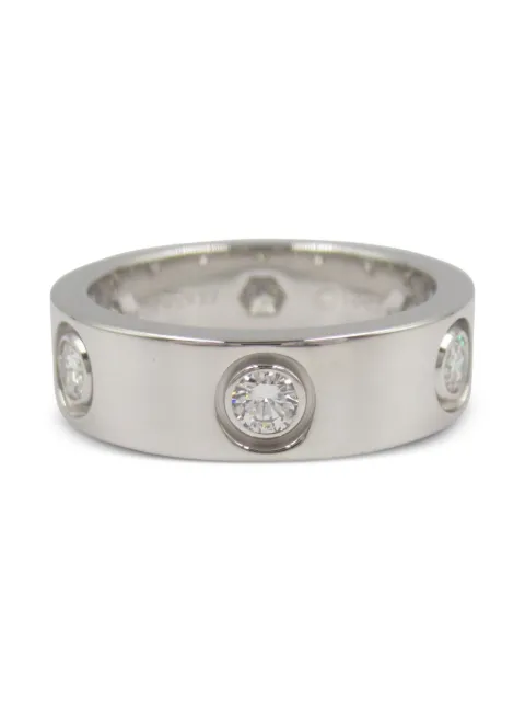 Cartier 2010s 18K white gold Love diamond ring