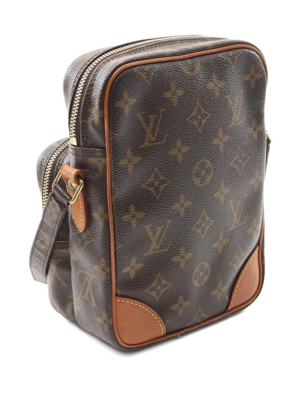 Pre-owned Louis Vuitton 2002 Amazon Monogram Shoulder Bag In Brown