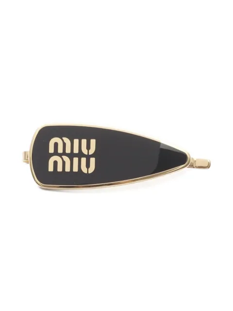 Miu Miu Pre-Owned 2020s logo-print hair clip