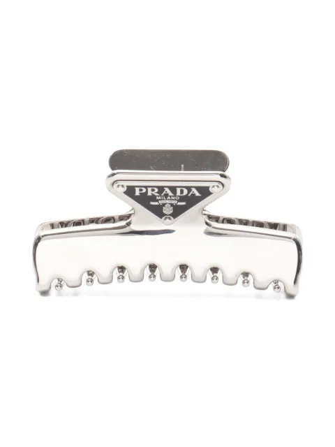 Prada Pre-Owned 2020s triangle-logo hair clip