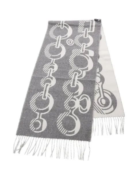 Hermès Pre-Owned 2020s chain-pattern cashmere scarf
