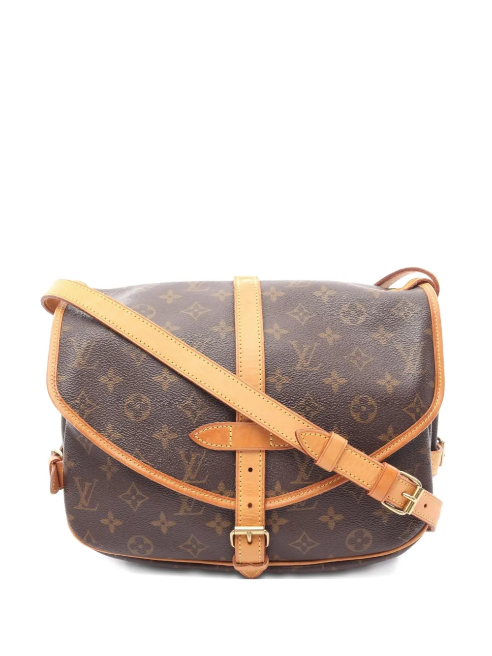 Louis Vuitton Pre-Owned 2000 Saumur 30 monogram shoulder bag | Brown | Image 1